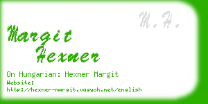 margit hexner business card